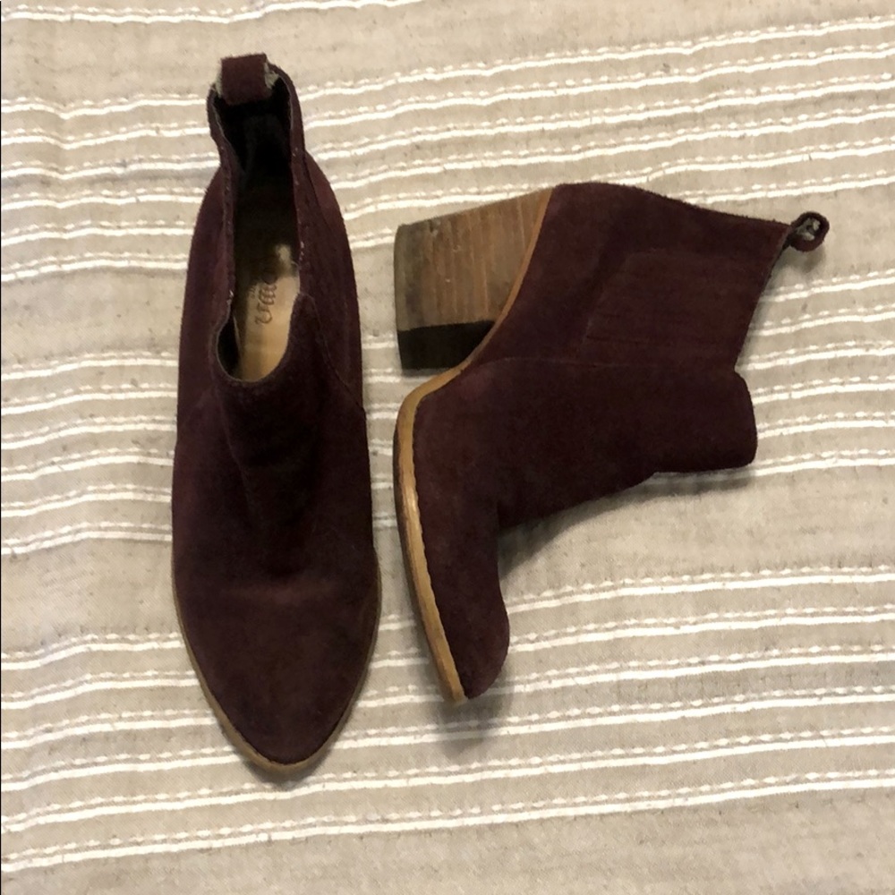 Leather and Suede Booties